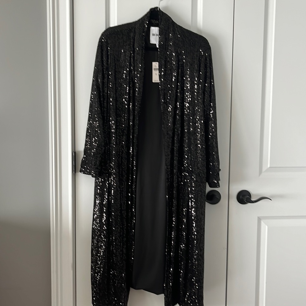 Never worn sequin duster